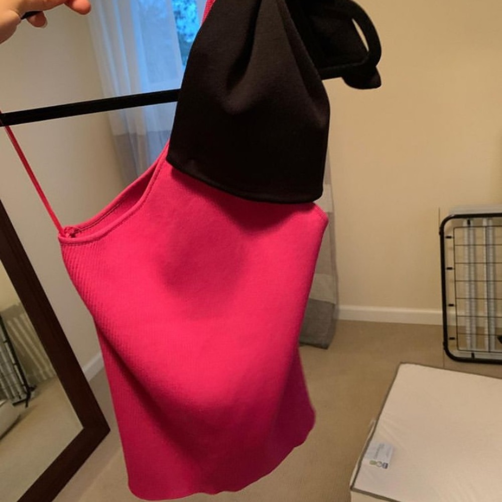 Zara bow one shoulder top